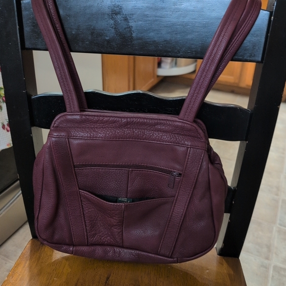 Jesus Brand Extremely Soft Leather Bag Multi PocketSuper soft vintage - Picture 1 of 7